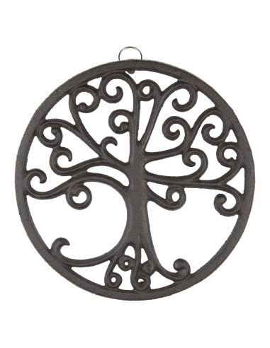 Trivet de Hierro Fundido GASARÉ - Diseño Árbol de la Vida 20.32cm