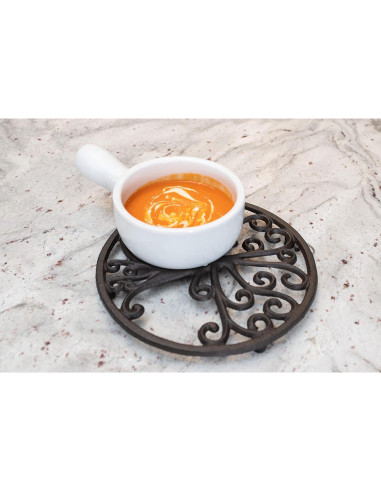 Trivet de Hierro Fundido GASARÉ - Diseño Árbol de la Vida 20.32cm