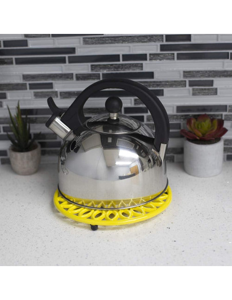 Trivet de Hierro Fundido Home Basics Girasol Amarillo 20 cm