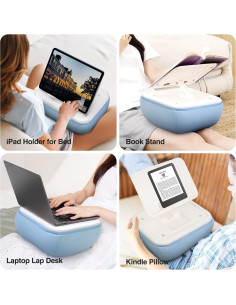 Soporte de Almohada para Tableta Elitehood Azul Ajustable 4.7-15.6" 2