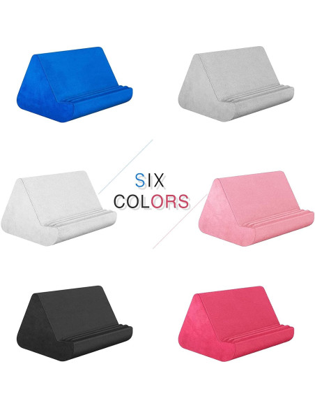 Soporte de Tableta BZVV Rojo con Almohada Ajustable 3 Ángulos