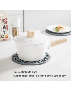 Alfombrilla de Silicona Antideslizante Colinda, Juego de 3, Azul Marino 2