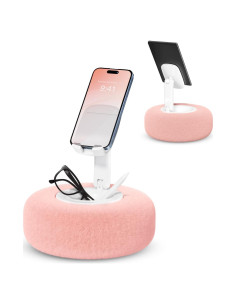 Soporte ajustable para teléfono y tableta SupeDesk Rosa 4-7"
