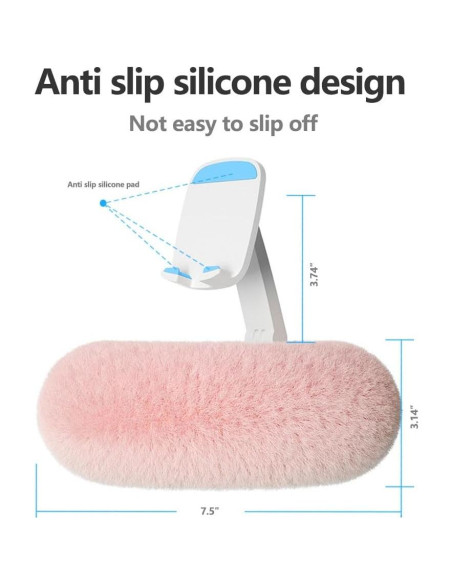 Soporte de Teléfono con Almohada NKV - Portátil y Ajustable Rosa