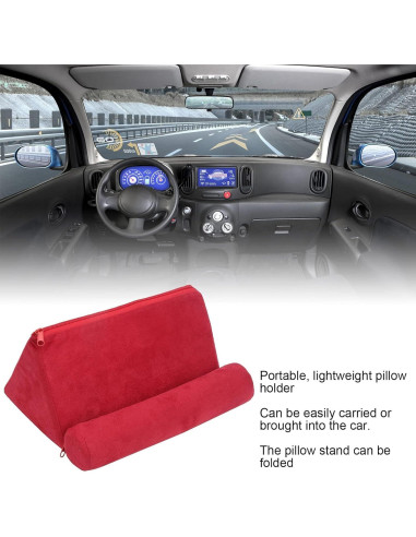 Soporte de Almohada para Tableta Jwthee Rojo 24.5x16.5x12 cm