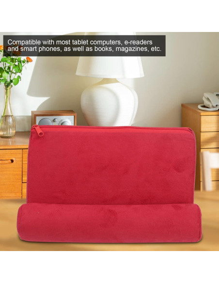 Soporte de Almohada KIMISS para Tabletas y Móviles Rojo 24.5x16.5x12 cm