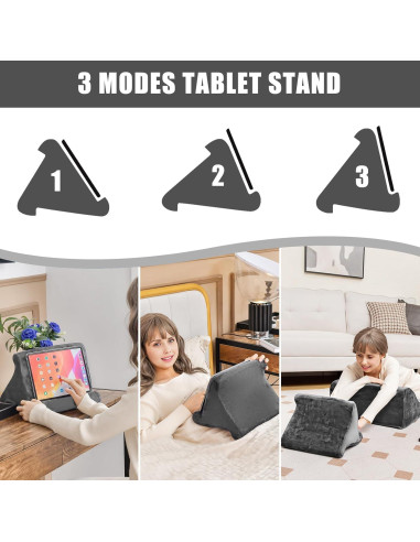 Conjunto de Almohadas en Cuña Giantex con Soporte para Tableta