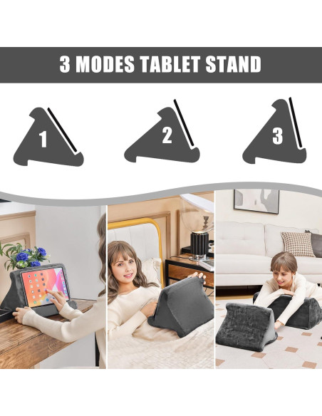 Conjunto de Almohadas en Cuña Giantex con Soporte para Tableta