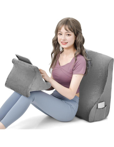 Conjunto de Almohadas en Cuña Giantex con Soporte para Tableta
