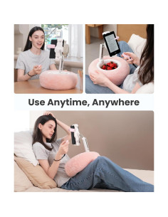 Soporte de Almohada para Tablet VoltifyMax 360 Ajustable Rosa 2