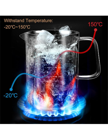 Contenedor de aceite de vidrio 1.5L Abdodar con colador acero