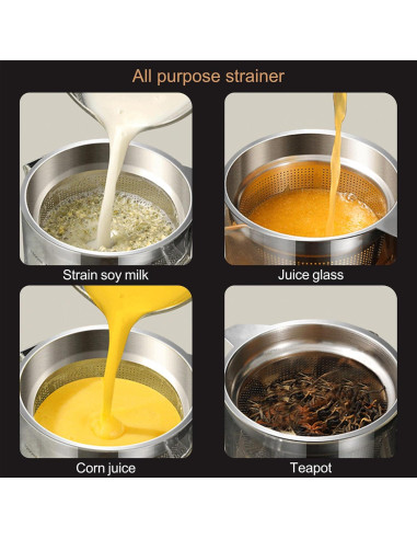 Contenedor de aceite de vidrio 1.5L Abdodar con colador acero