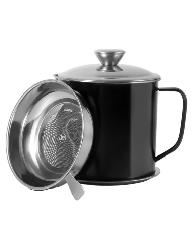 Contenedor de Grasa de Tocino BeVerxia 1.3L Acero Inoxidable