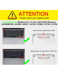 Funda Fintie para MacBook Pro 13.3" A2338 A2251 A2289 Gris 2