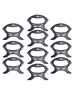 Juego de 10 Organizadores de Cables EXCEART - Plástico Negro