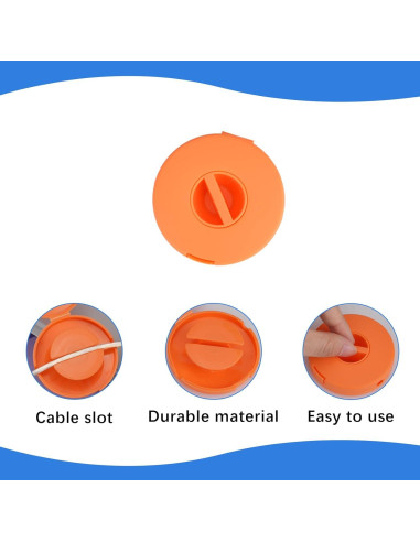 9 Organizadores de Cables Redondos FHUIEWRY - 3 Colores