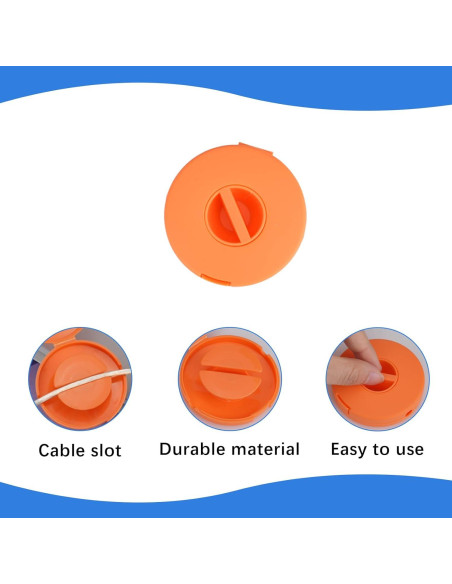 9 Organizadores de Cables Redondos FHUIEWRY - 3 Colores