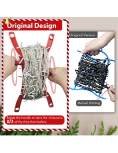 Soporte de Almacenamiento EDSRDUS para Luces de Navidad 3PCS 2