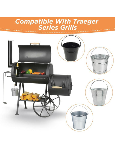 Paquete de 24 forros desechables para cubo de grasa Whaleme 16x15 cm