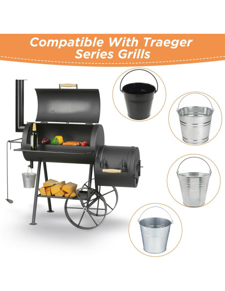 Paquete de 24 forros desechables para cubo de grasa Whaleme 16x15 cm Paquete de 24 forros desechables para cubo de grasa Whaleme 16x15 cm