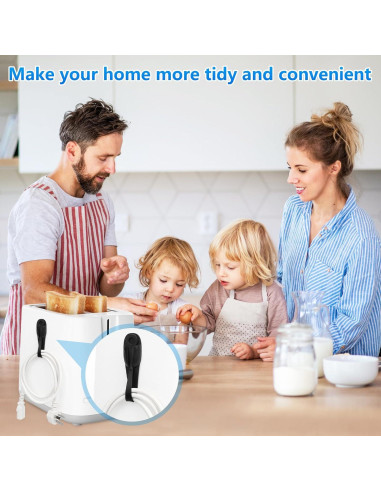 Organizador de Cables FYY 4 Pcs Soporte Adhesivo Silicona