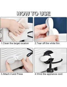 Organizador de Cables Eosraffa para Electrodomésticos - 4PCS 2