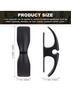 Organizador de Cables LncBoc, Paquete de 5 Enrolladores 2