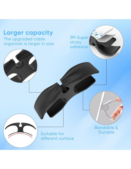 Organizador de Cables para Electrodomésticos TSJLIKI 6 Pcs Organizador de Cables para Electrodomésticos TSJLIKI 6 Pcs