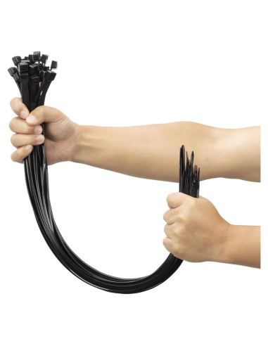 Cintas de Cierre XINGO 61 cm Negras Alta Resistencia 100 PCS