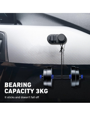 Soporte de Gancho para Coche Genérico 4 Pack - Organizador de Llaves y Cables
