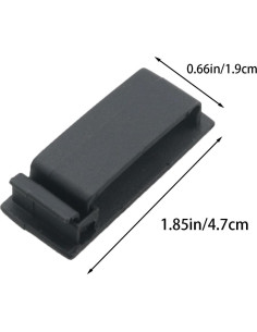 20 Clips de Gestión de Cables Autoadhesivos WELWIK PA66 Negros 2