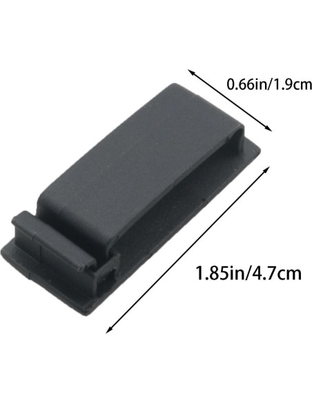 20 Clips de Gestión de Cables Autoadhesivos WELWIK PA66 Negros 20 Clips de Gestión de Cables Autoadhesivos WELWIK PA66 Negros
