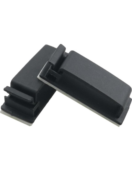 20 Clips de Gestión de Cables Autoadhesivos WELWIK PA66 Negros 20 Clips de Gestión de Cables Autoadhesivos WELWIK PA66 Negros