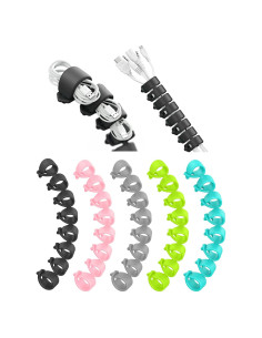 Organizador de Cables 5 Pack ELFRhino Silicona Multicolor 8 en 1