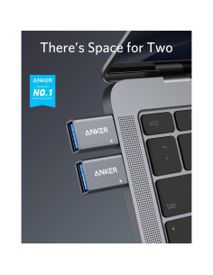Adaptador USB-C Anker 2 Piezas Alta Velocidad Tipo C a USB 3.0 2
