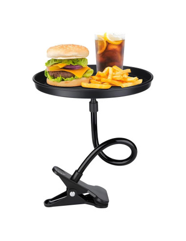 Bandeja de Comida Ajustable para Auto Povtii 22 cm Antideslizante