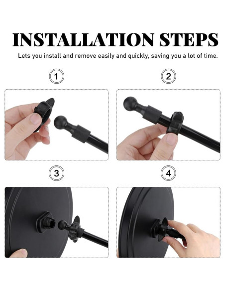 Bandeja de Comida Ajustable para Auto Povtii 22 cm Antideslizante