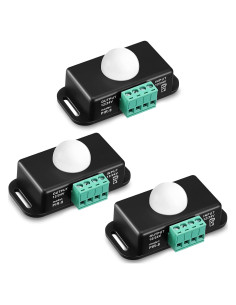 3 Sensores PIR Infrarrojos Weewooday 12V-24V Ajustables
