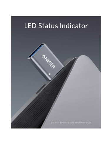 Adaptador USB-C Anker 2 Piezas Alta Velocidad Tipo C a USB 3.0