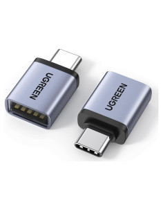 Adaptador USB a USB C UGREEN 10Gbps Gris 2 Pack