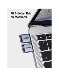 Adaptador USB a USB C UGREEN 10Gbps Gris 2 Pack 2