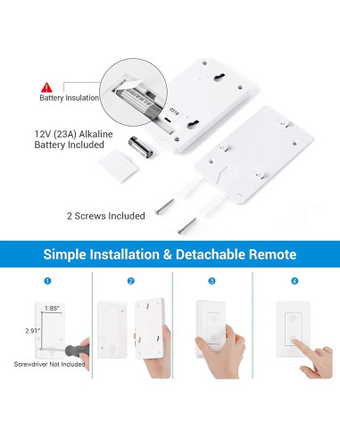 Interruptor de Pared y Enchufe Remoto DEWENWILS 100FT