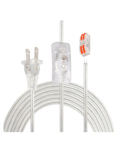 Juego de Cable de Lámpara Asjeumt 2.45m con Interruptor y Enchufe