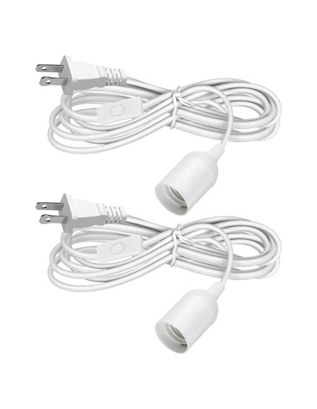 Cordón de Luz Colgante Zarnicy 4.88 m E26/E27 Blanco 2 Paquete