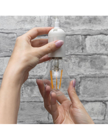 Cordón de Luz Colgante Zarnicy 4.88 m E26/E27 Blanco 2 Paquete