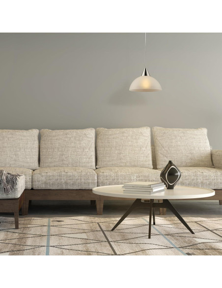 Colgante Plug-In GLOBE 64413 Acero Cepillado 1 Luz 4.57m