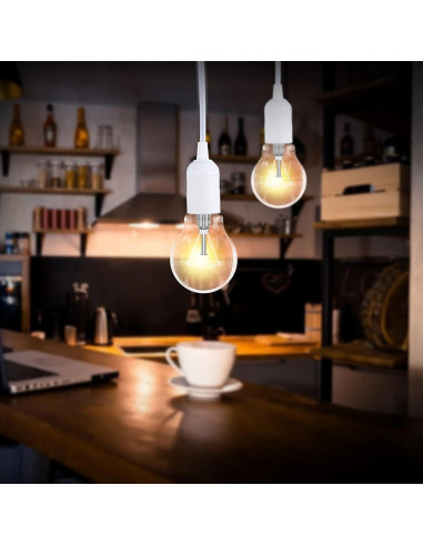 Cable de Extensión para Linterna Colgante Simple Deluxe E26 3.66m