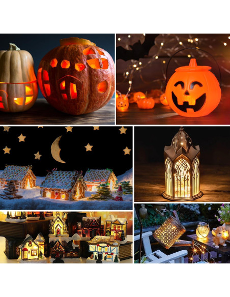 Cables de Accesorio Negro SOTOPOO con 8 Bombillas C7 1.83m