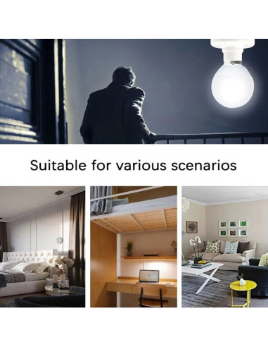 Portalámparas colgante BUBYVV E26/E27 15 pies con interruptor