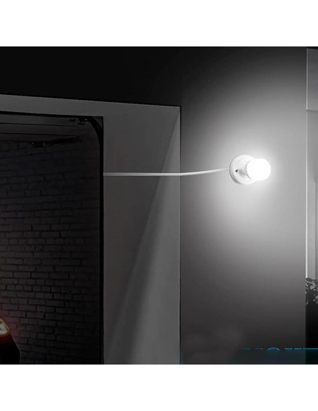 Portalámparas colgante BUBYVV E26/E27 15 pies con interruptor